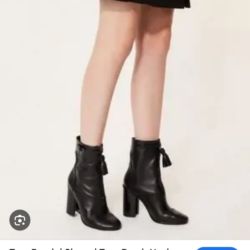 Tory Burch Huxley ankle booties with tassel